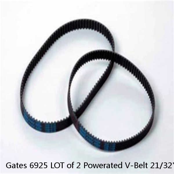 Gates 6925 LOT of 2 Powerated V-Belt 21/32" x 25" Lawn Mower Tractor NEW NOS